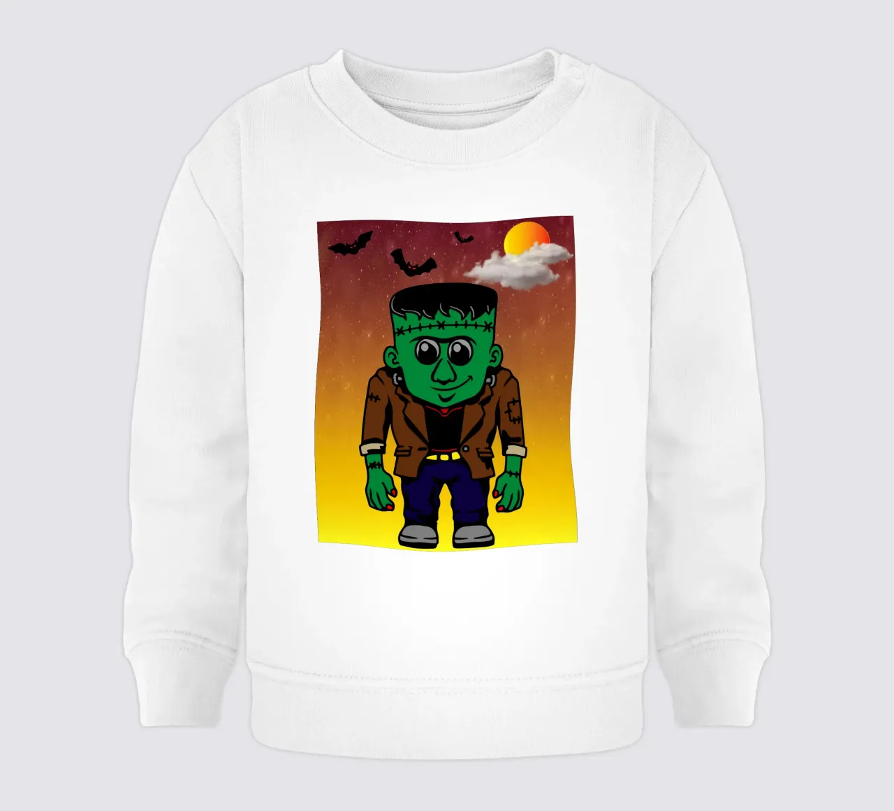 fantasma franco di halloween felpa neonato da onechoice