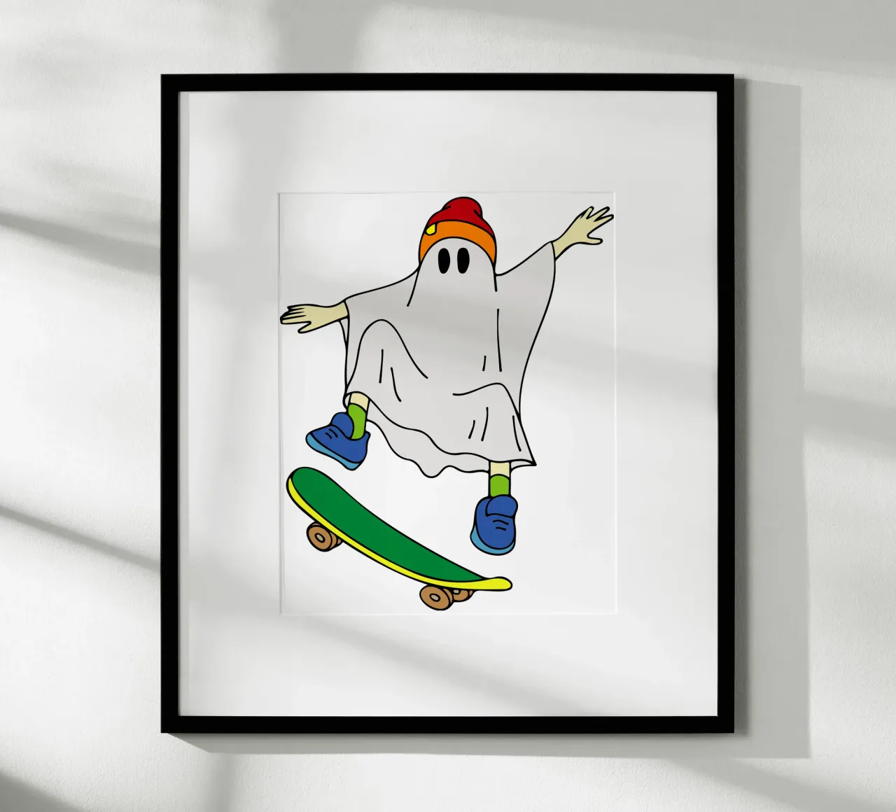 fantasma skate halloween poster da onechoice
