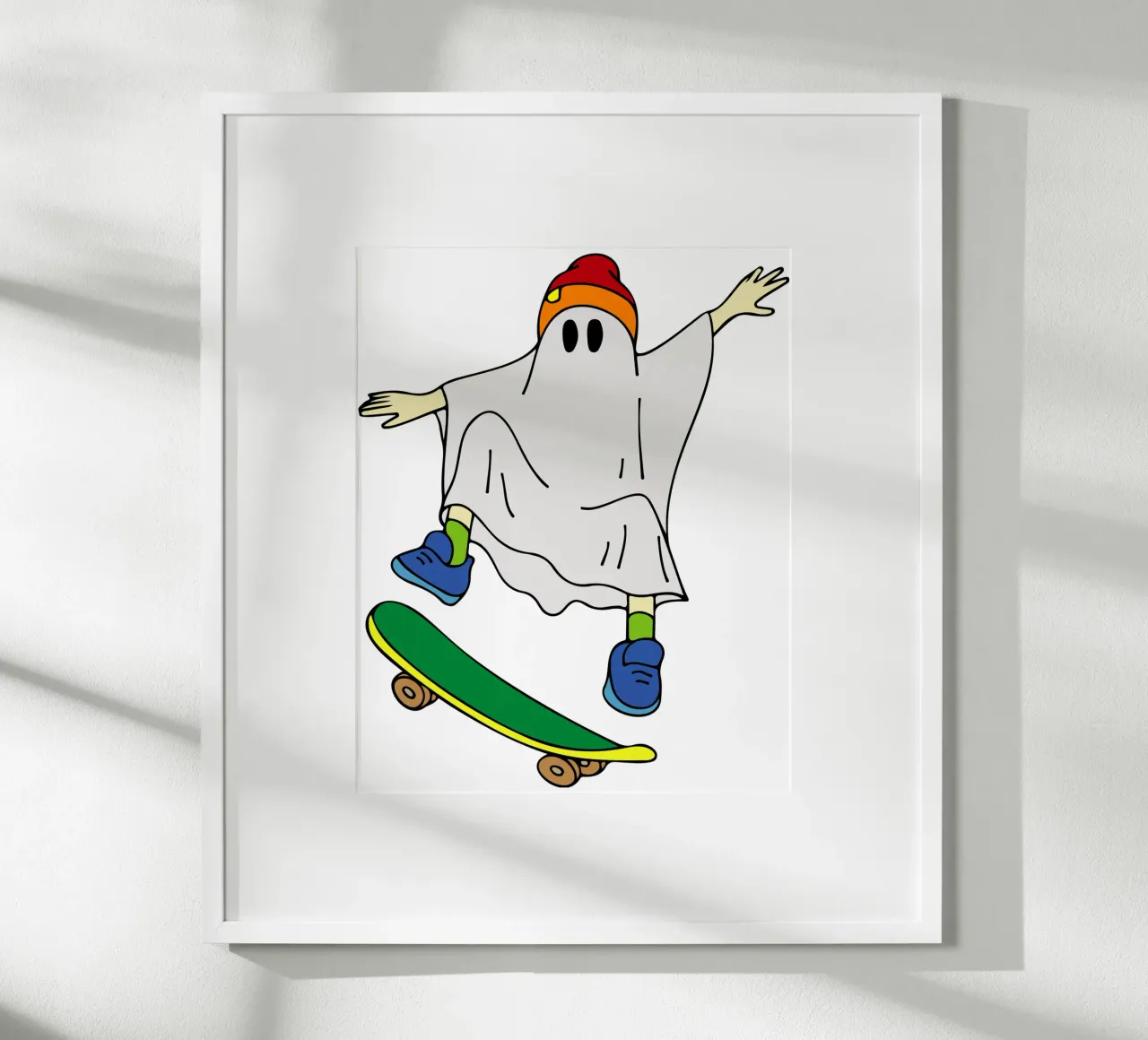 fantasma skate halloween poster da onechoice