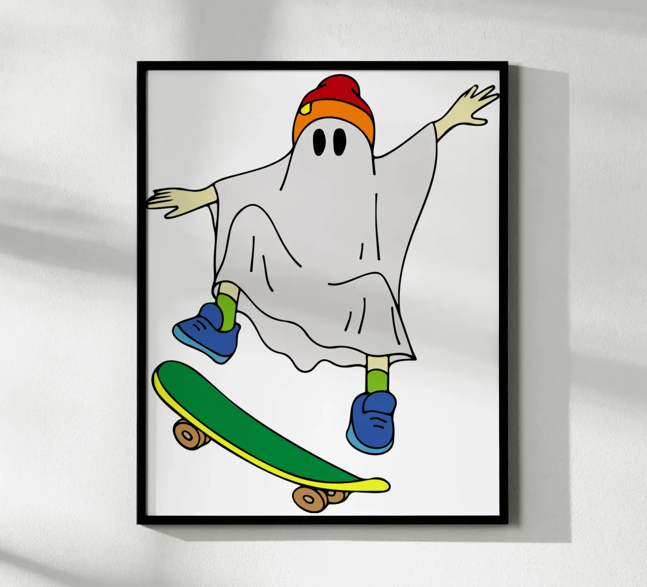 fantasma skate halloween poster da onechoice