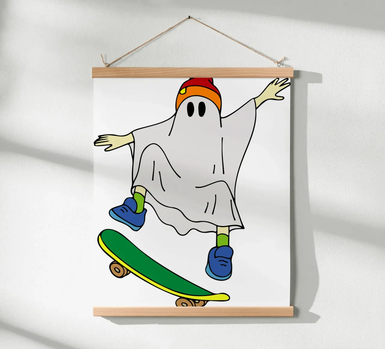fantasma skate halloween poster da onechoice