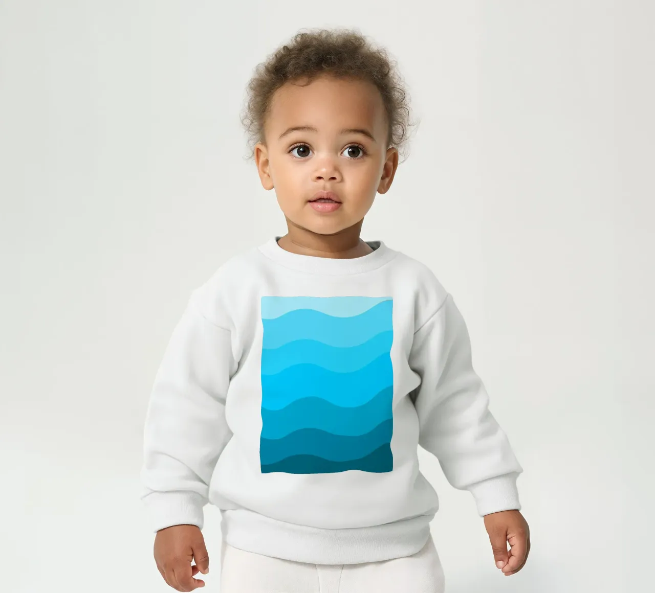 Blue gradient design felpa neonato da baobabprintstore