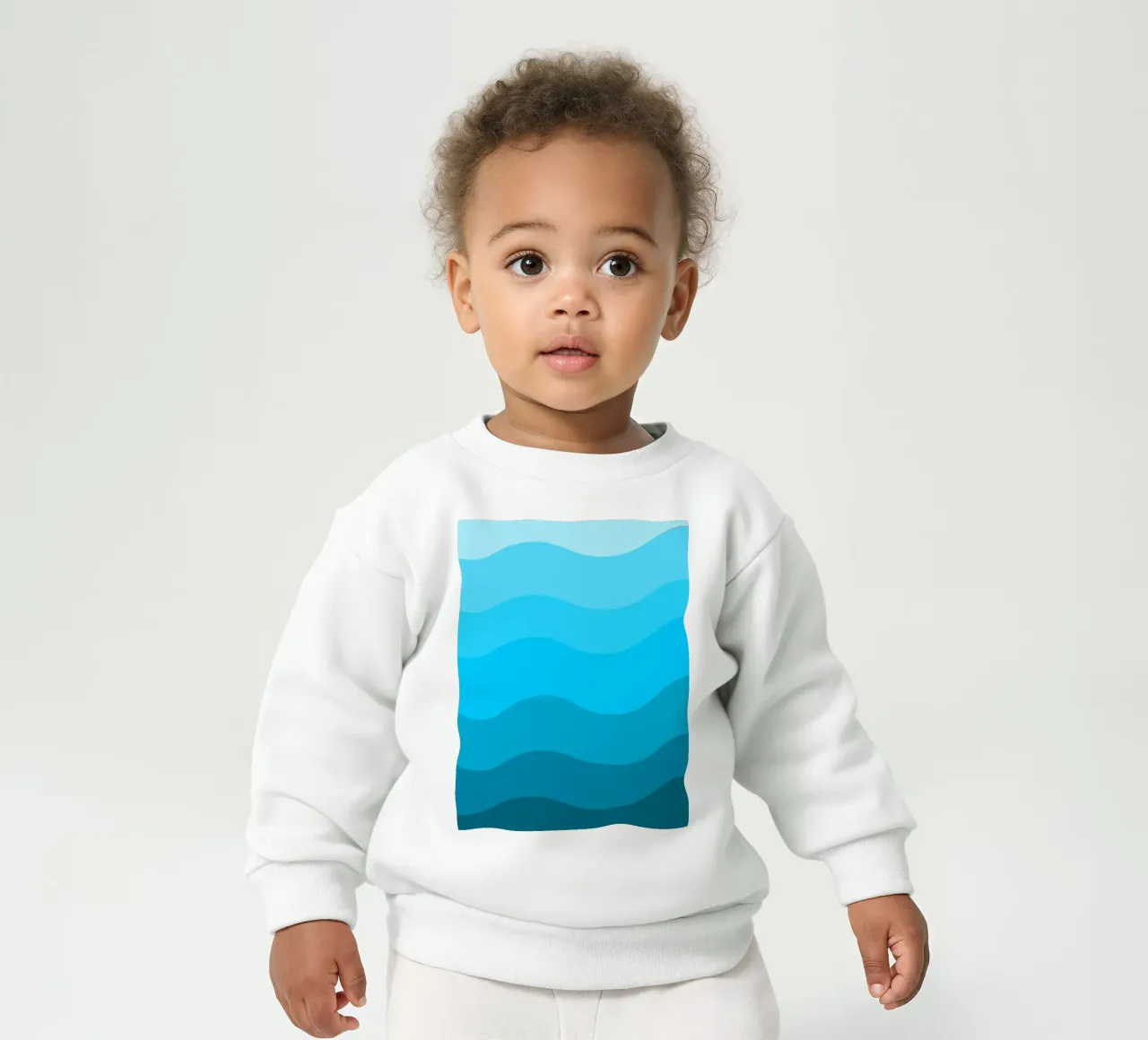 Blue gradient design felpa neonato da baobabprintstore