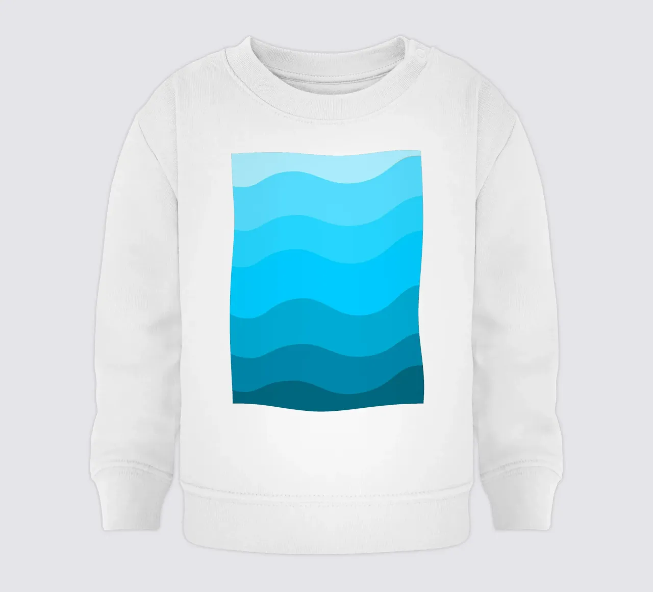 Blue gradient design felpa neonato da baobabprintstore