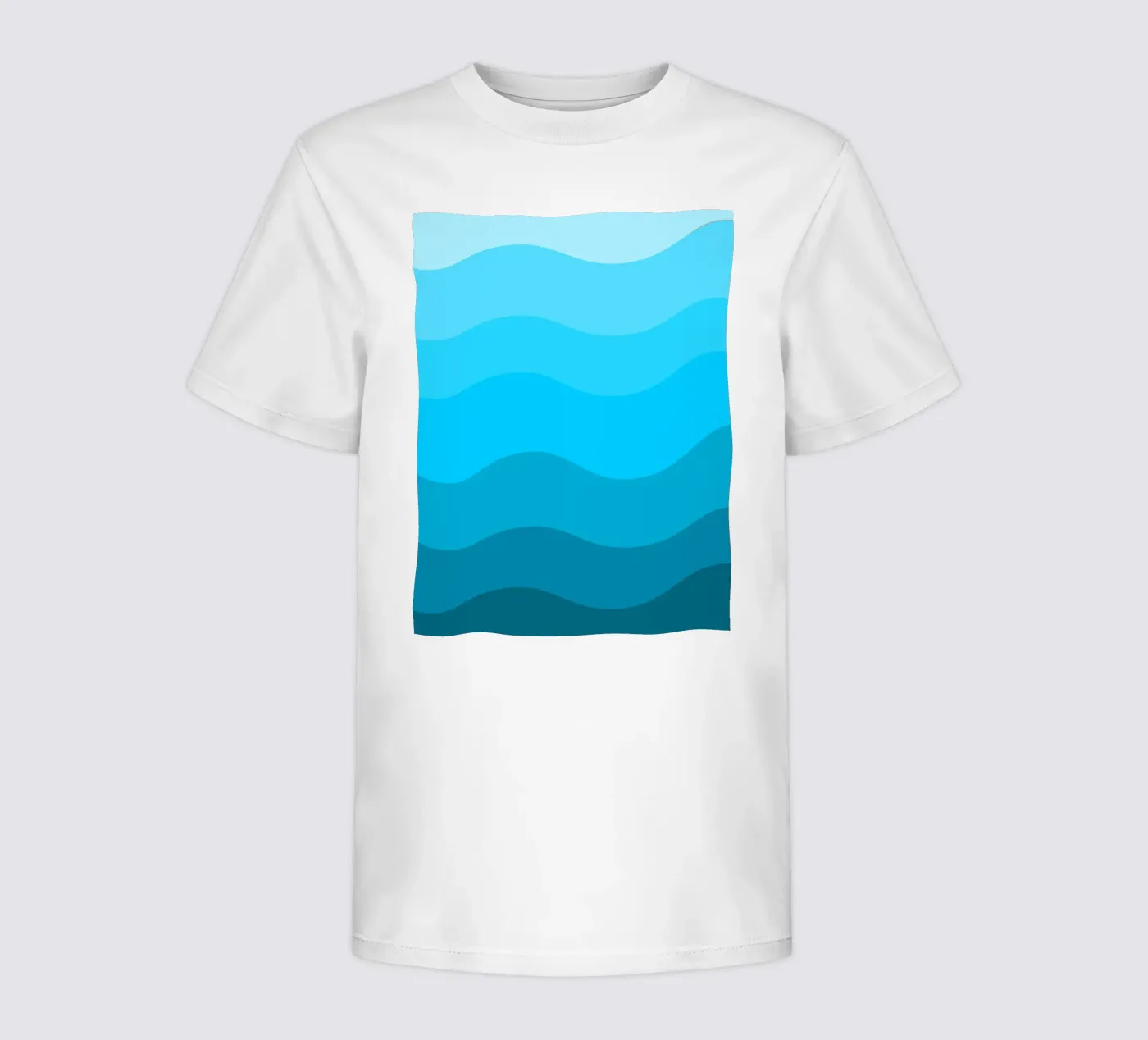 Blue gradient design t-shirt bambini da baobabprintstore