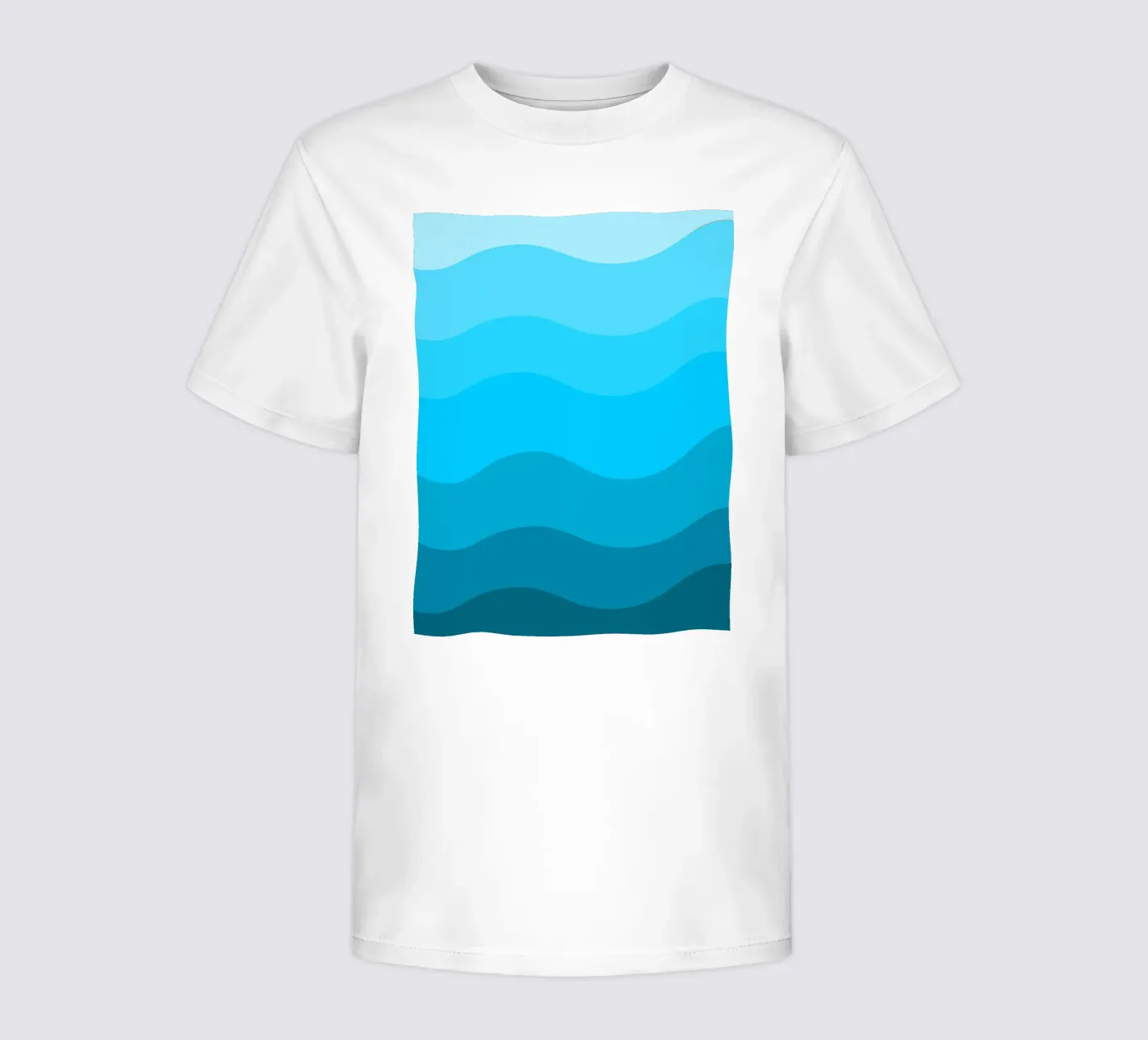 Blue gradient design t-shirt bambini da baobabprintstore