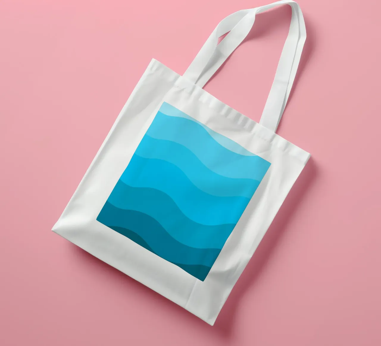 Blue gradient design borsa in juta da baobabprintstore