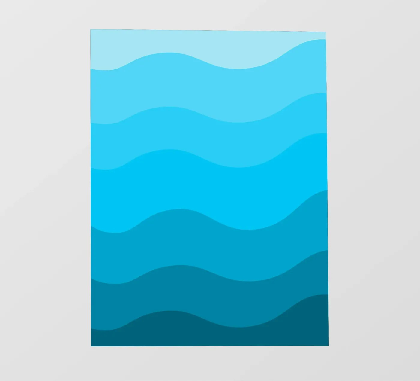 Blue gradient design fotobehang van baobabprintstore