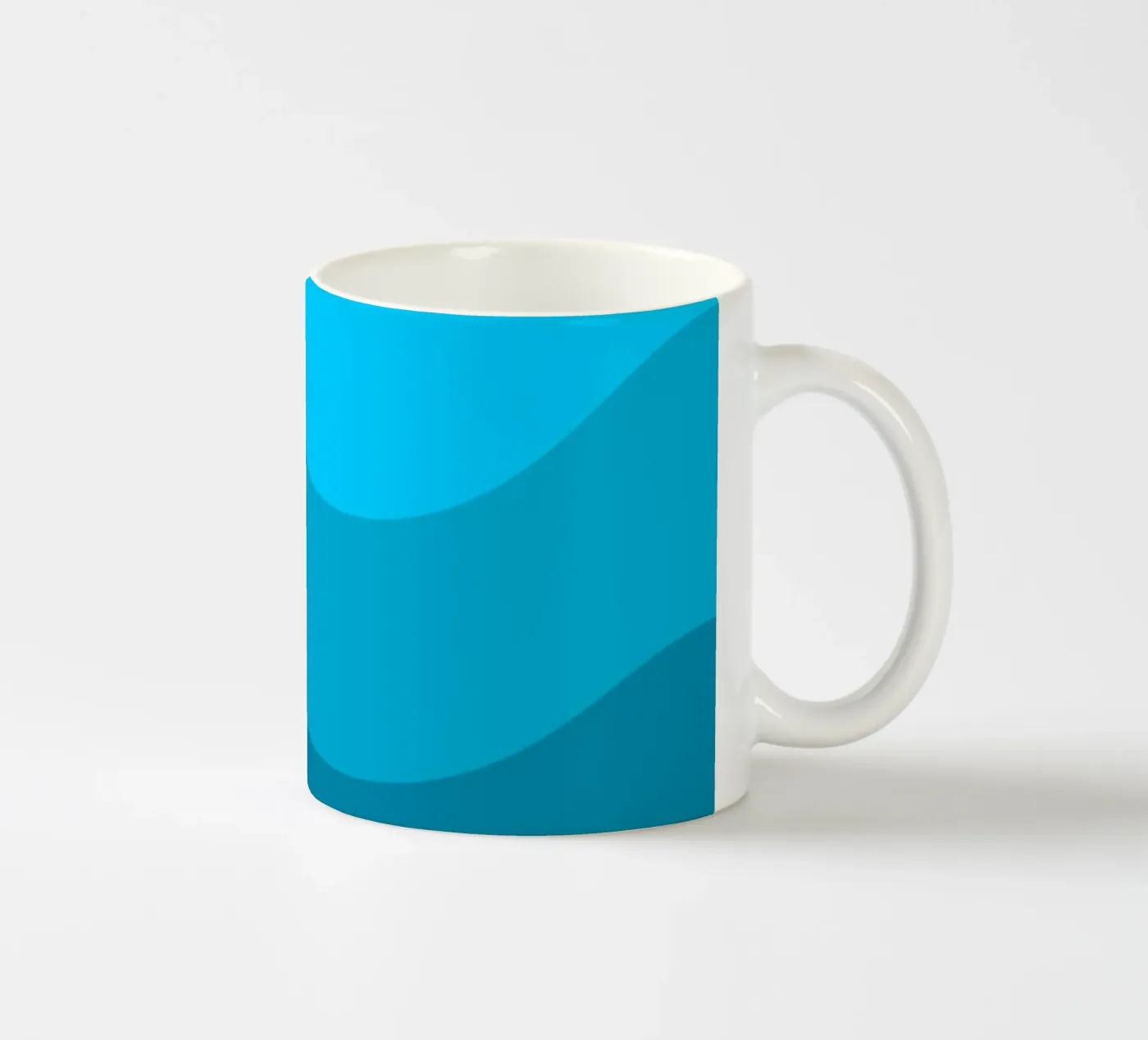 Blue gradient design ceramic mug by baobabprintstore