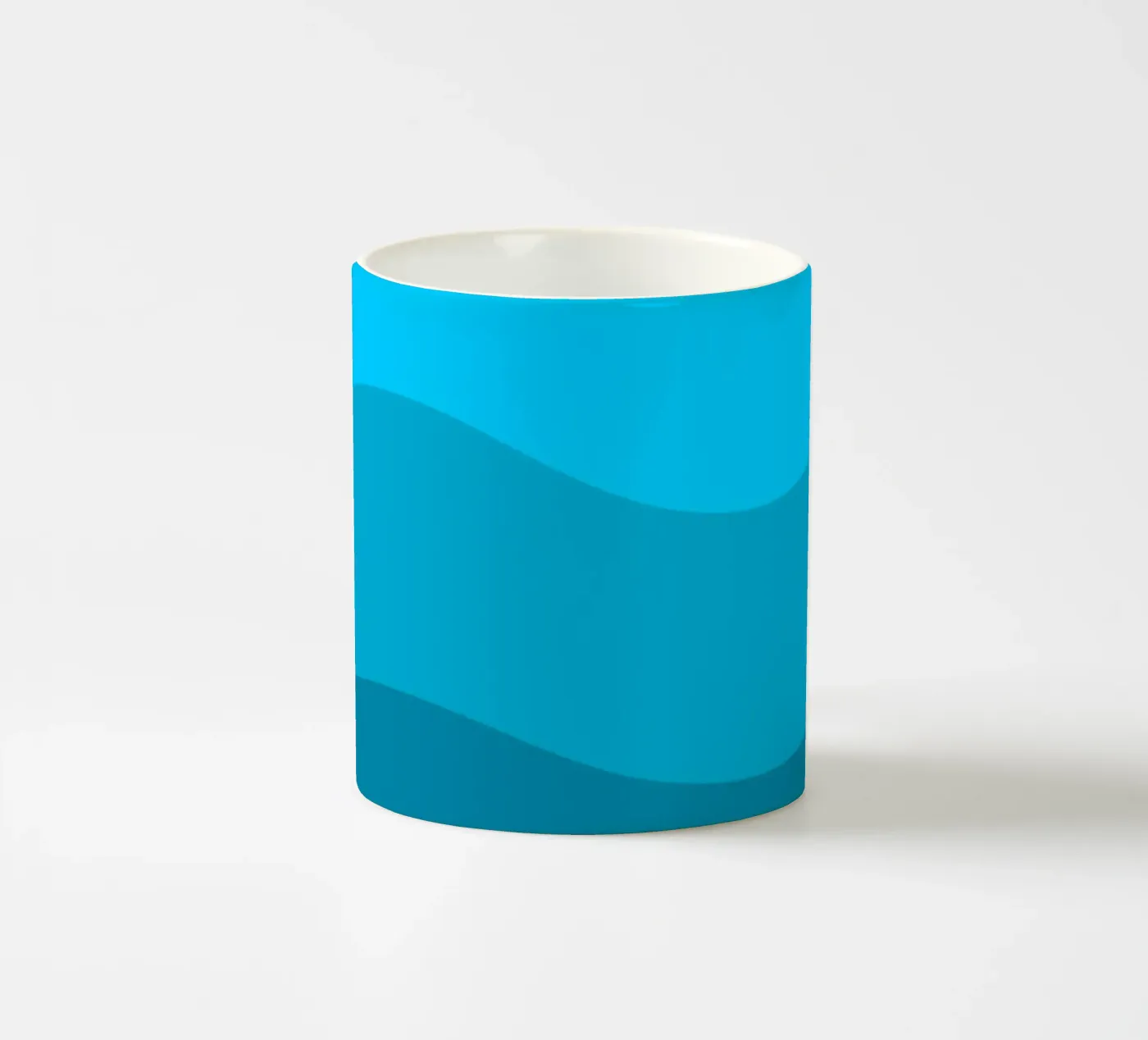 Blue gradient design ceramic mug by baobabprintstore