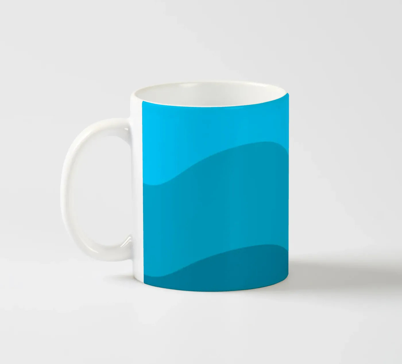 Blue gradient design ceramic mug by baobabprintstore