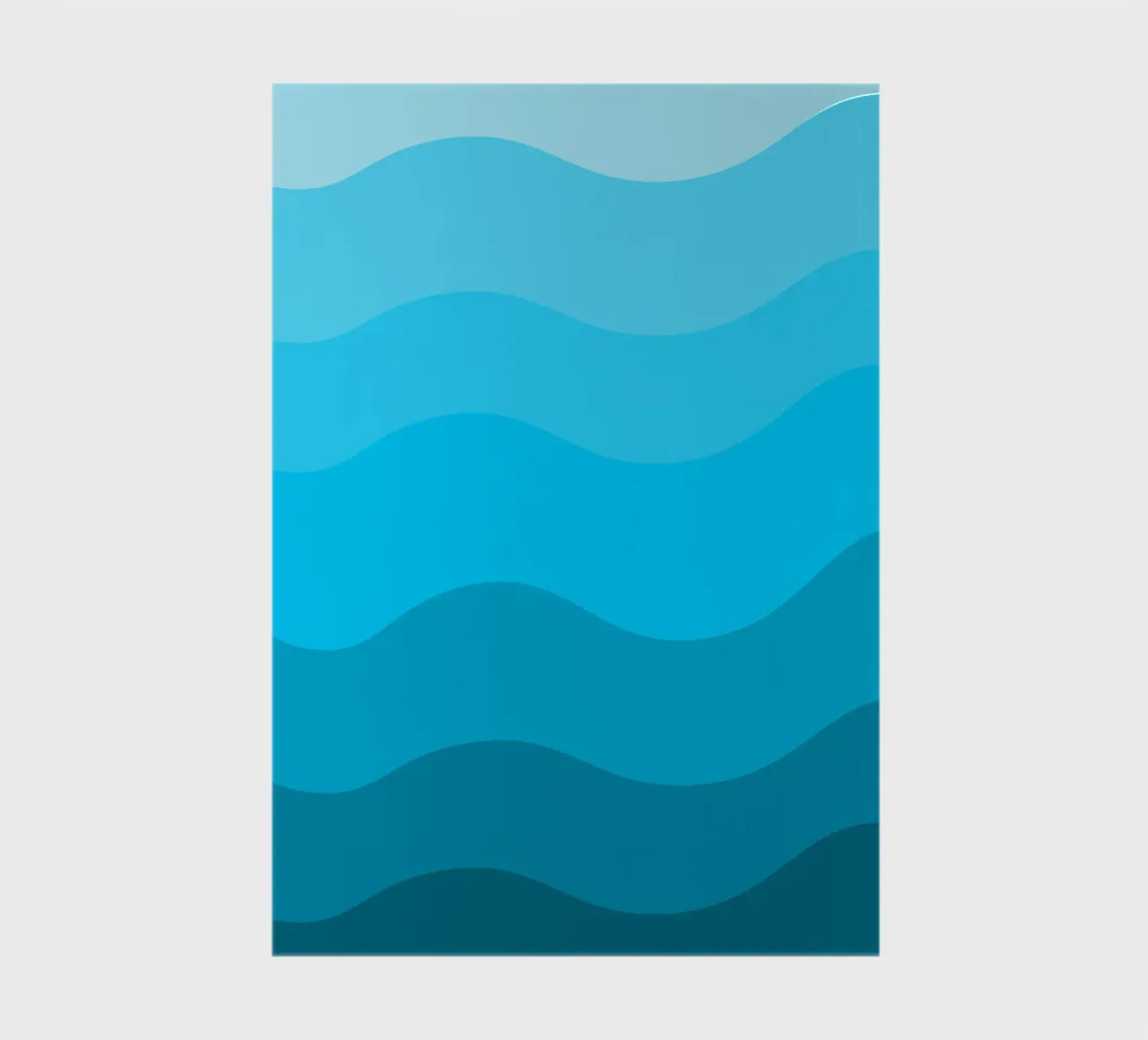 Blue gradient design notebook by baobabprintstore