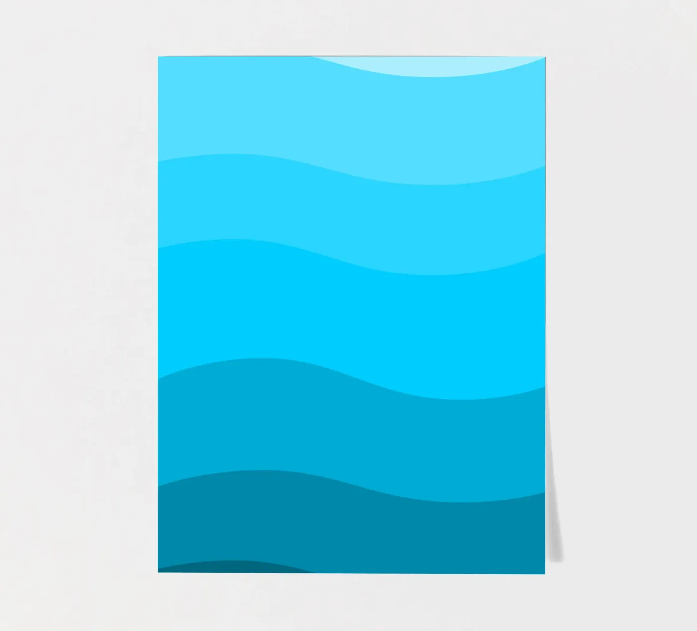 Blue gradient design sticker sheet by baobabprintstore