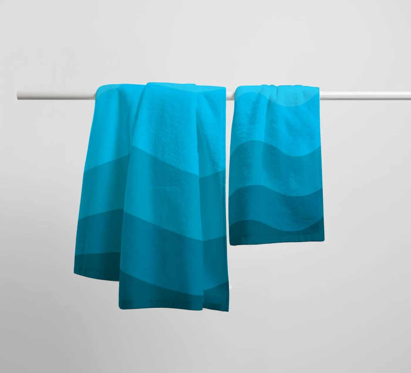 Blue gradient design towel by baobabprintstore