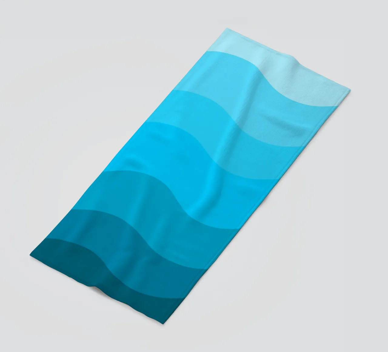 Blue gradient design telo mare da baobabprintstore