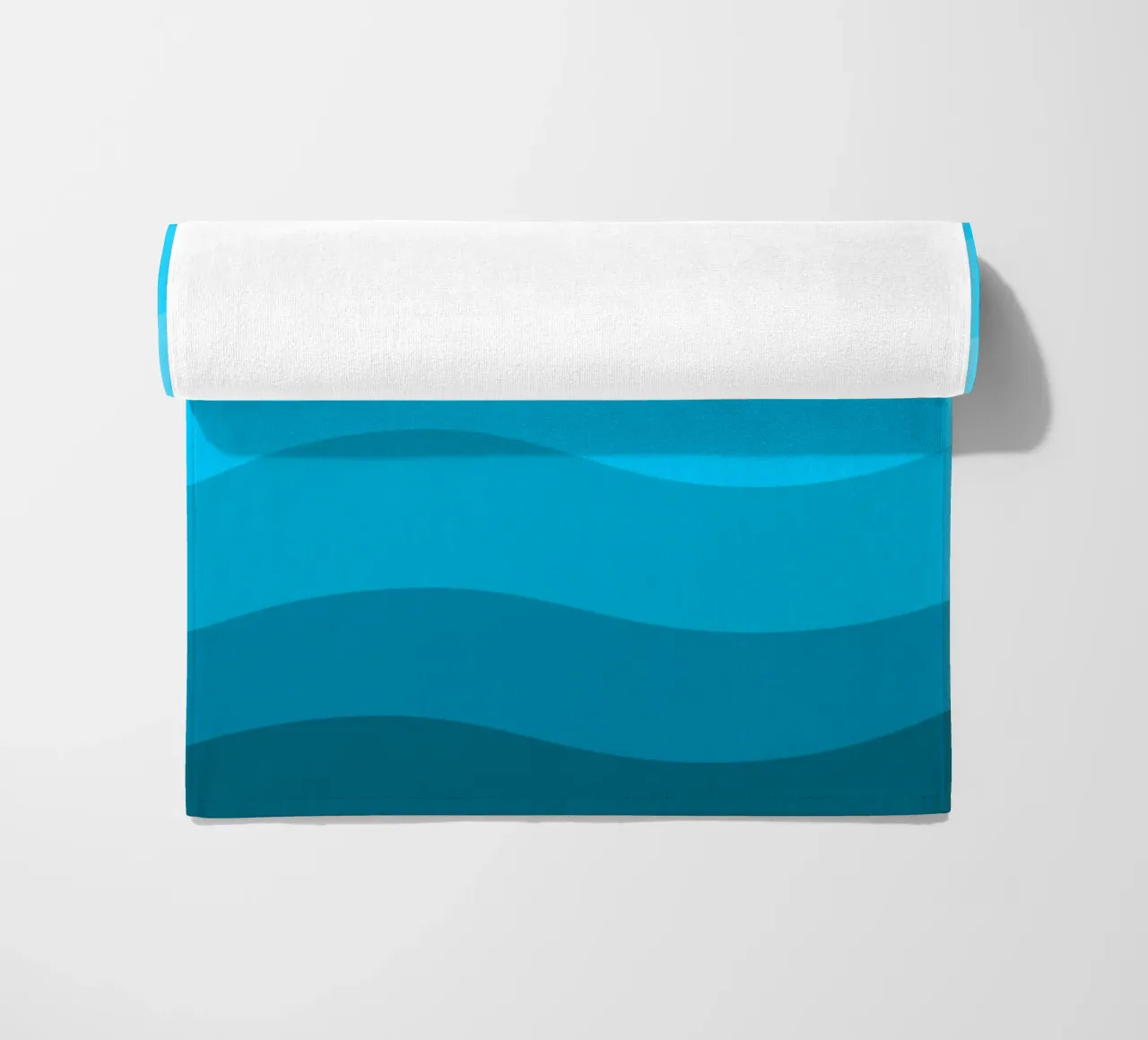 Blue gradient design telo mare da baobabprintstore