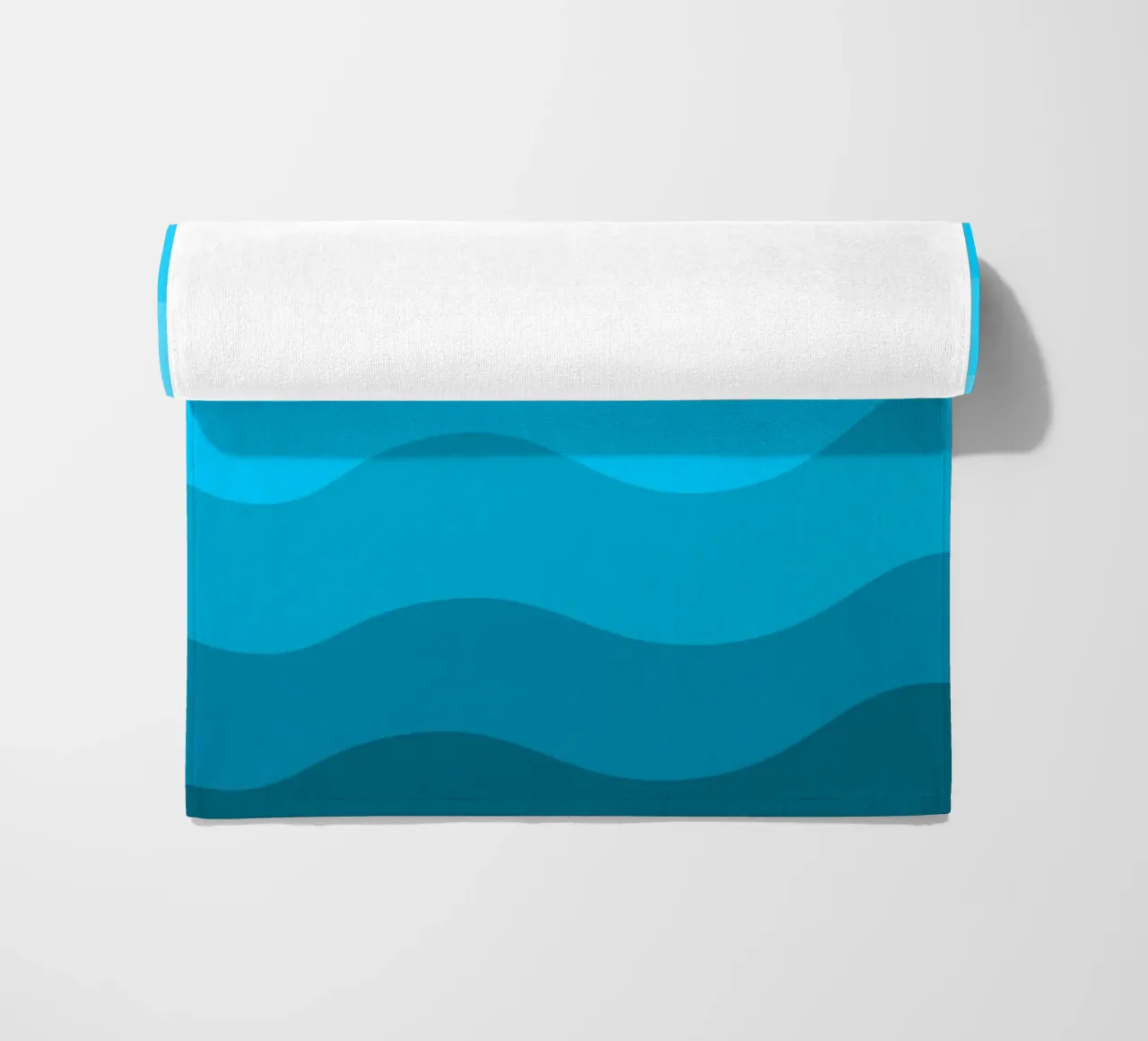 Blue gradient design telo mare da baobabprintstore