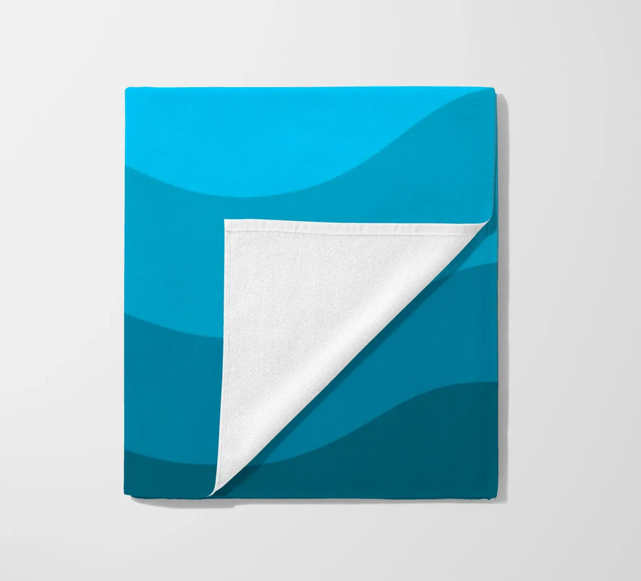 Blue gradient design telo mare da baobabprintstore