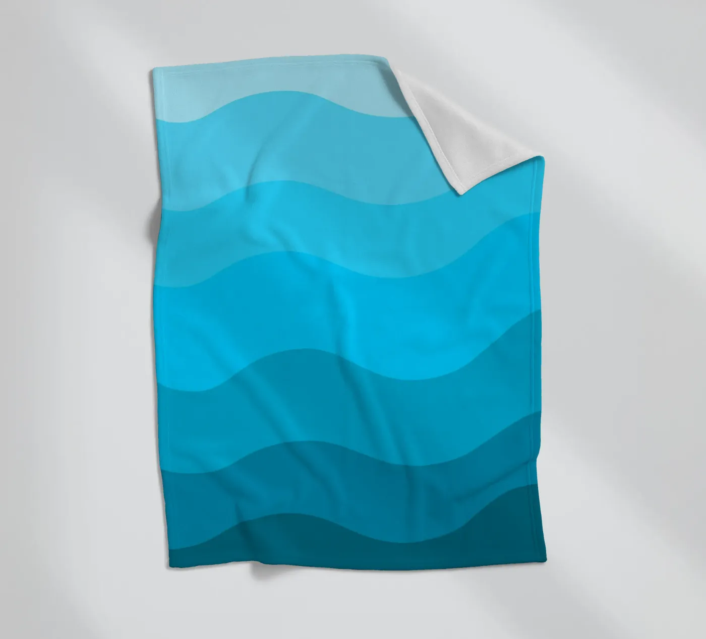 Blue gradient design Fleecedecke von baobabprintstore
