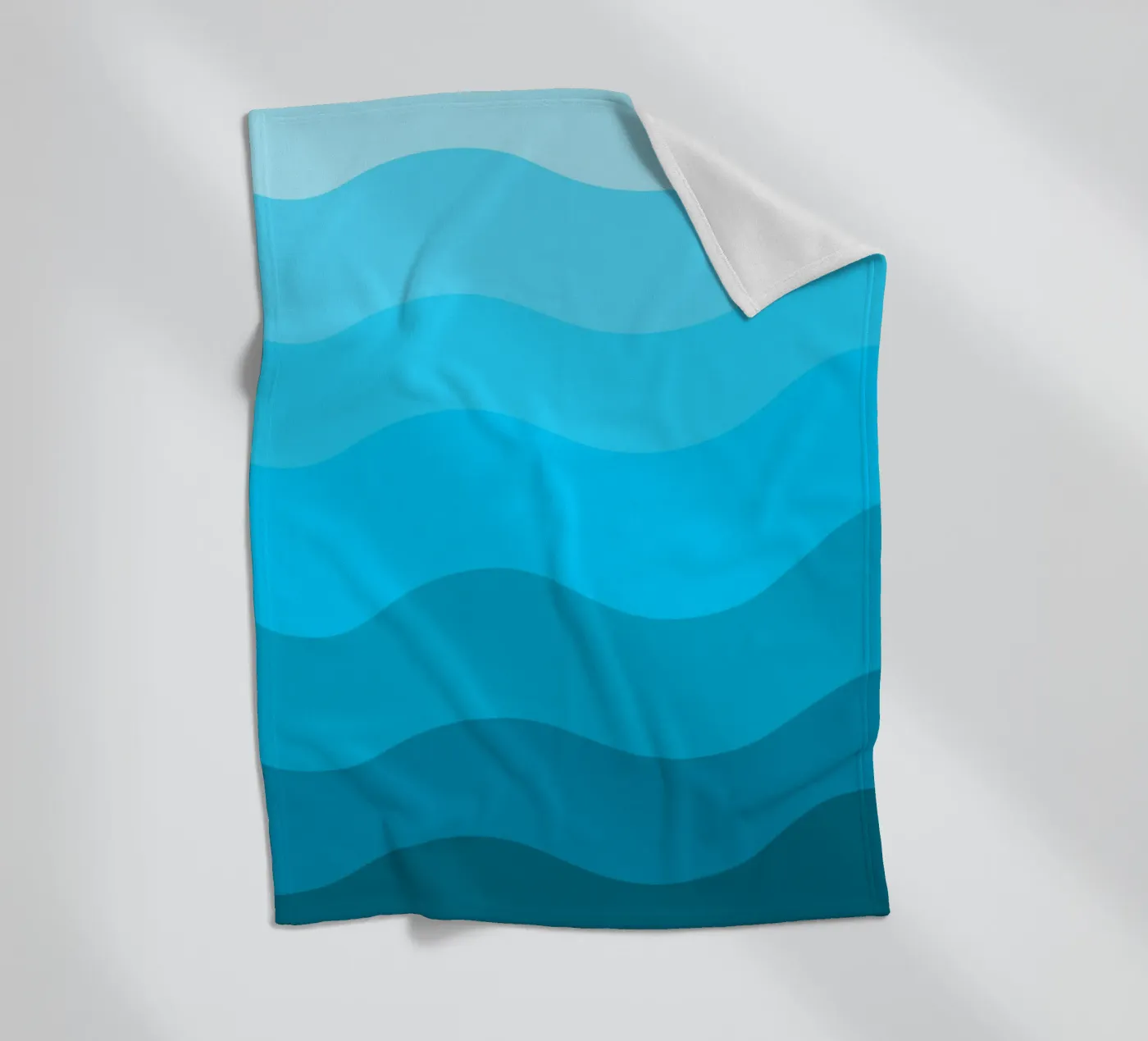 Blue gradient design Fleecedecke von baobabprintstore