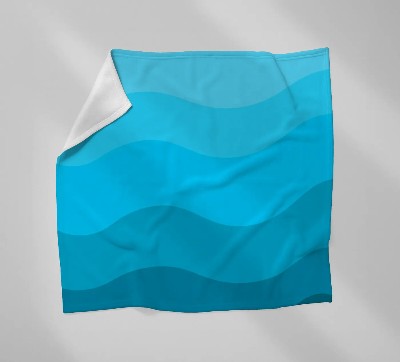 Blue gradient design Fleecedecke von baobabprintstore