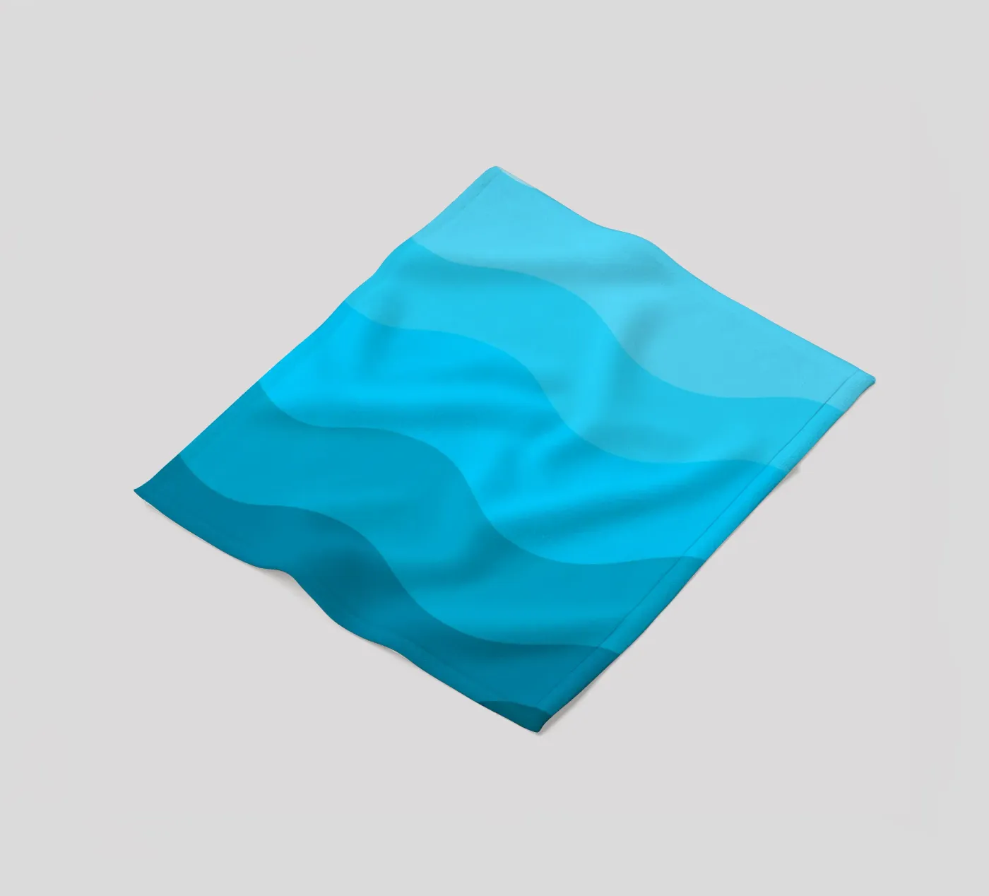 Blue gradient design Fleecedecke von baobabprintstore