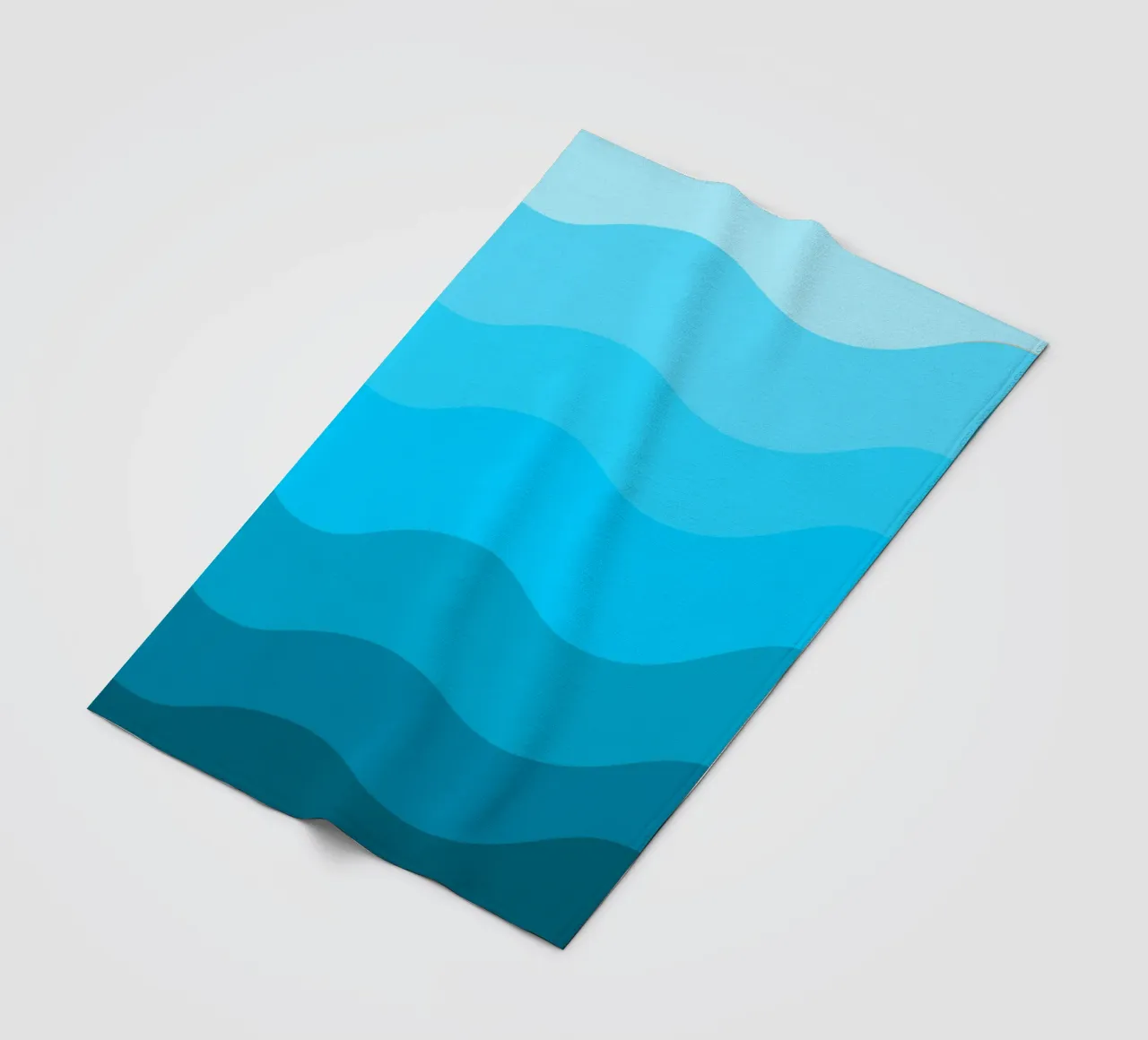 Blue gradient design coperta in pile da baobabprintstore