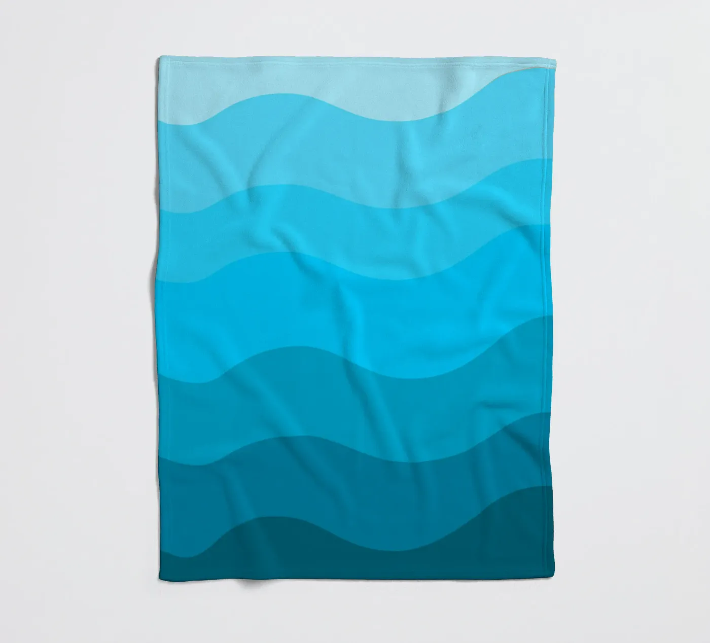 Blue gradient design Fleecedecke von baobabprintstore