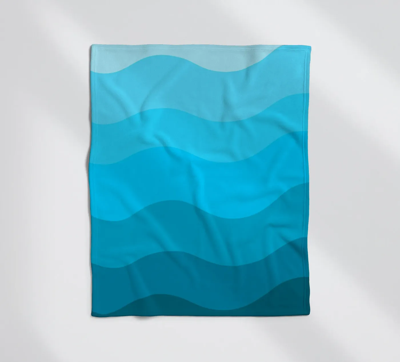 Blue gradient design Fleecedecke von baobabprintstore