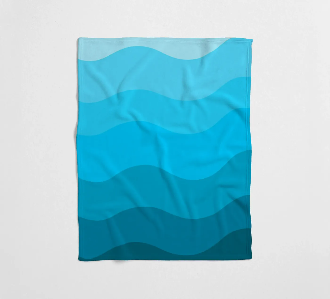 Blue gradient design Fleecedecke von baobabprintstore