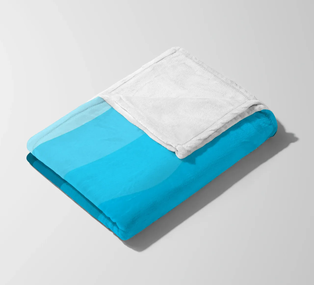 Blue gradient design coperta in pile da baobabprintstore