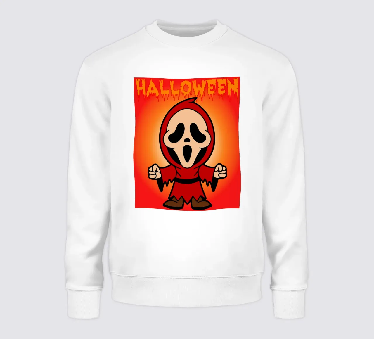 fantasma scheletro halloween felpa da onechoice