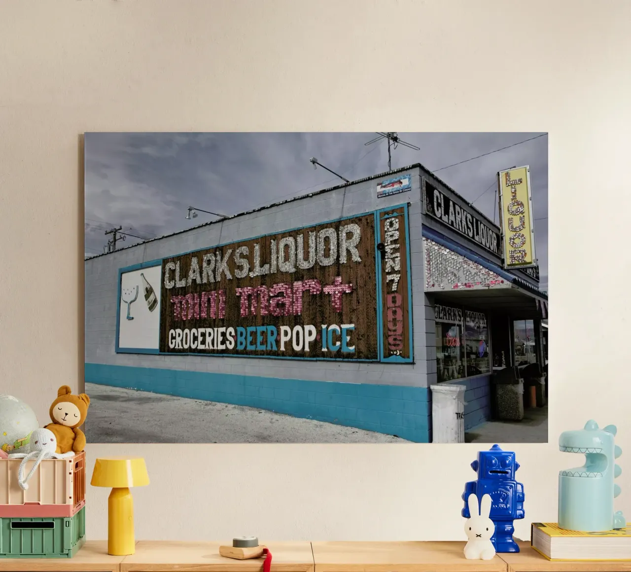 Liquor Store Hawthorne acrylic glass by Marc Gruninger