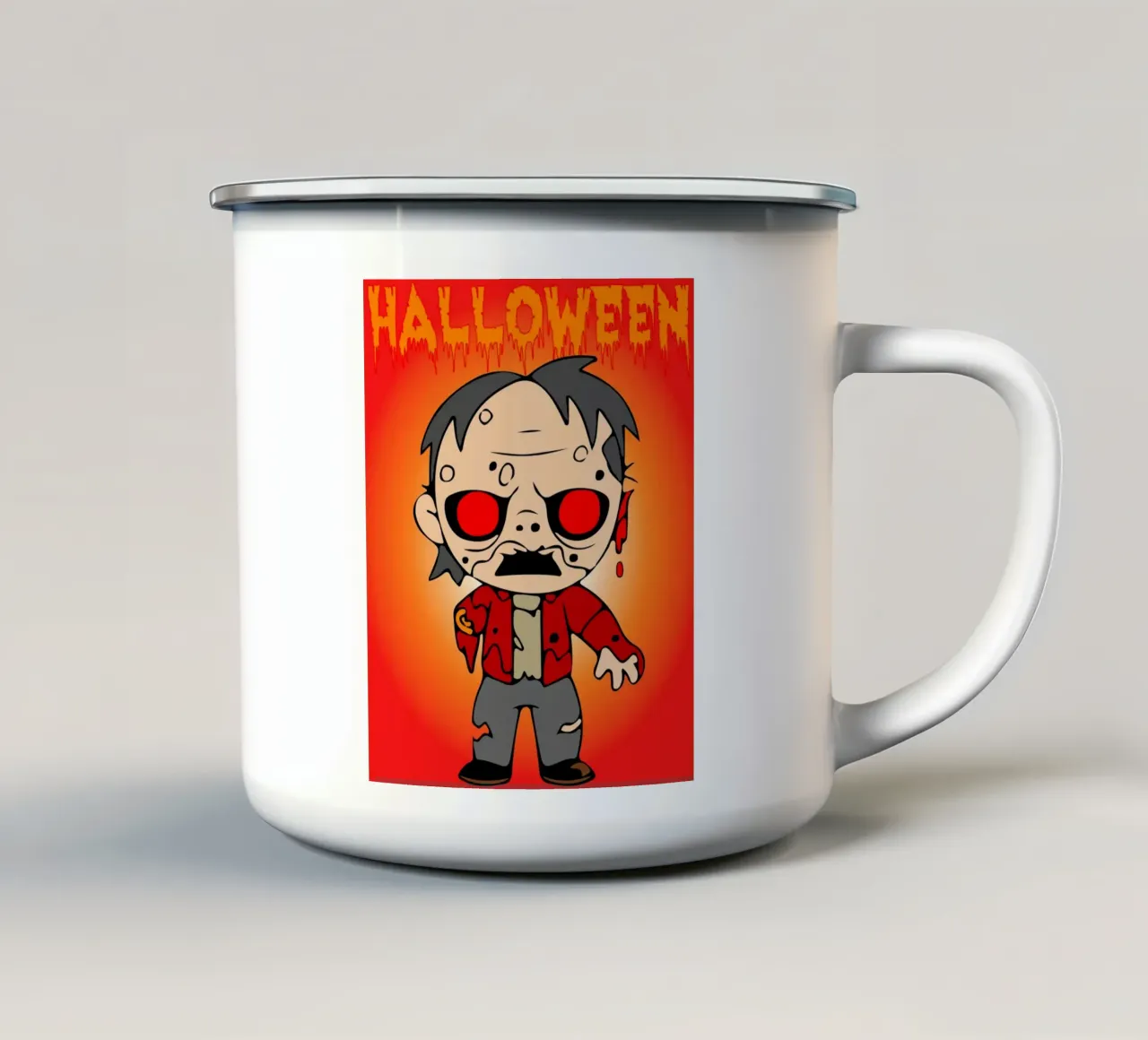 fantasma di Halloween tazza in smalto da onechoice