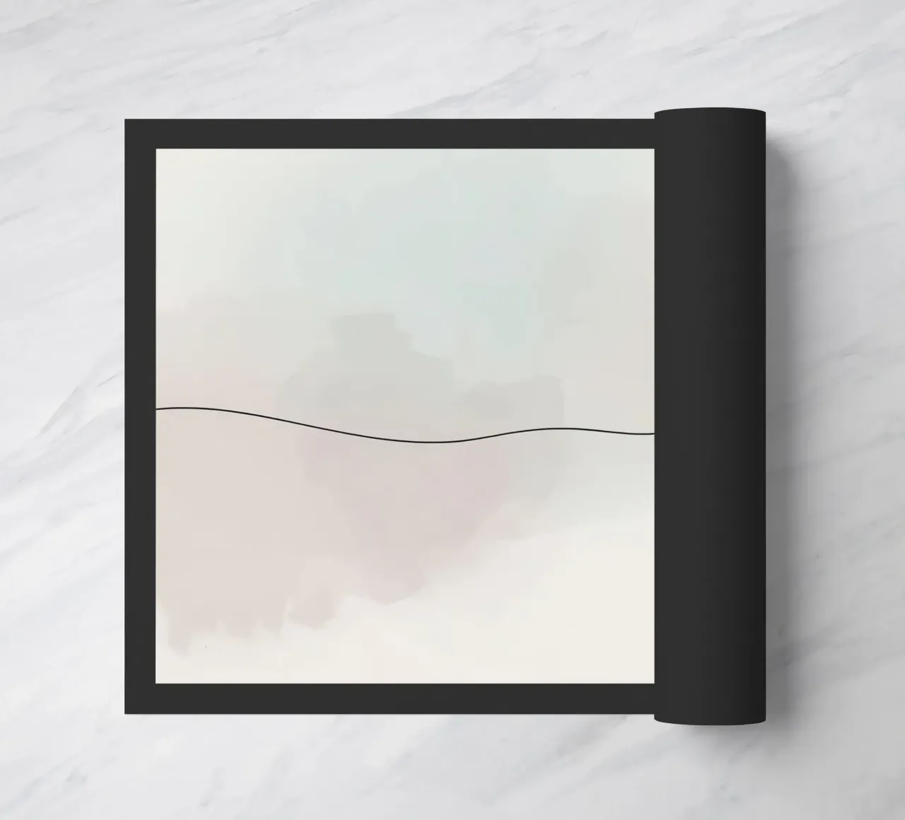 Sagoma minimalista di una colomba in volo zerbino da DesignDoodle