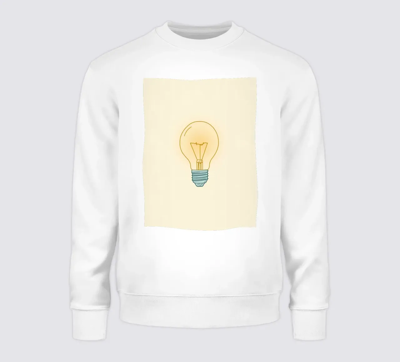 L'illustrazione di una lampadina illumina un'idea luminosa felpa da DesignDoodle