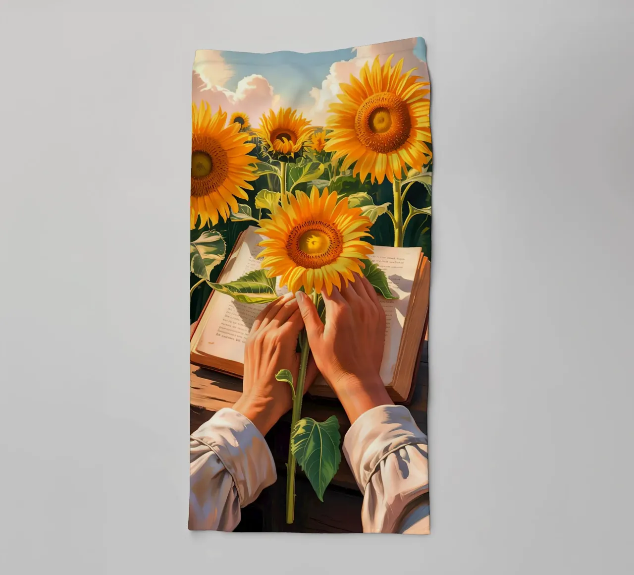 sunflowers towel by Jeff Studio