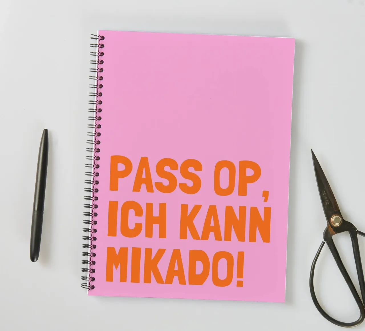 Pass on, ich kann Mikado! spiral notebook by Ohkimiko