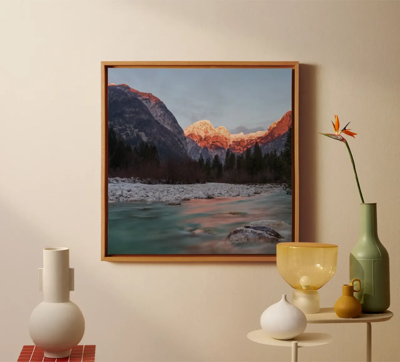 Paesaggio onirico tela con Cornice a cassetta da PhotoVibe Decor