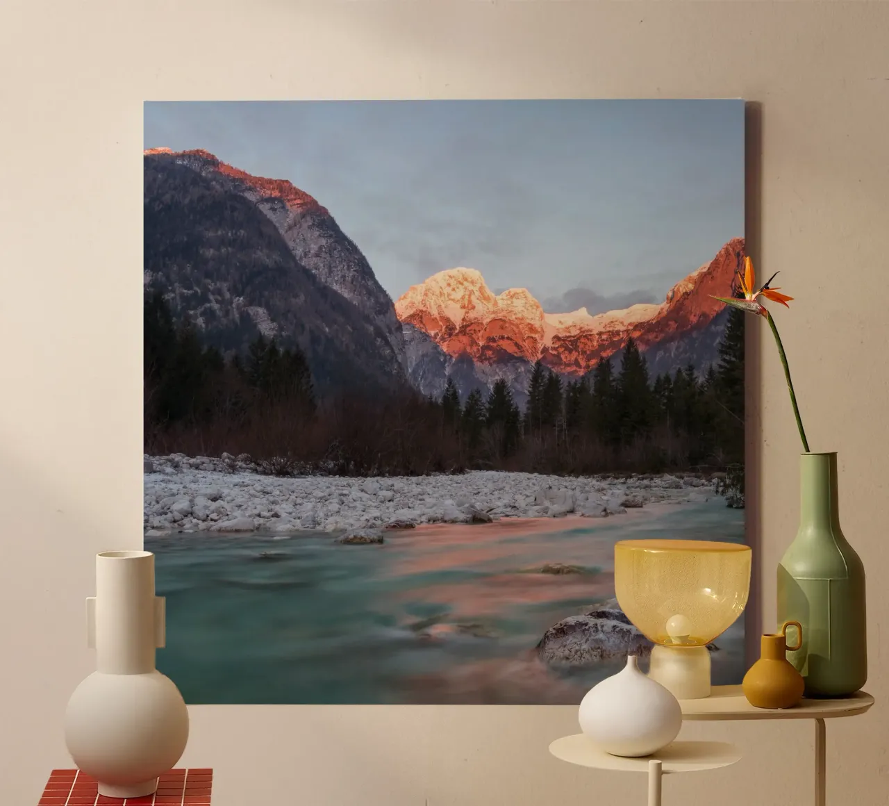 Paesaggio onirico tela con Cornice a cassetta da PhotoVibe Decor