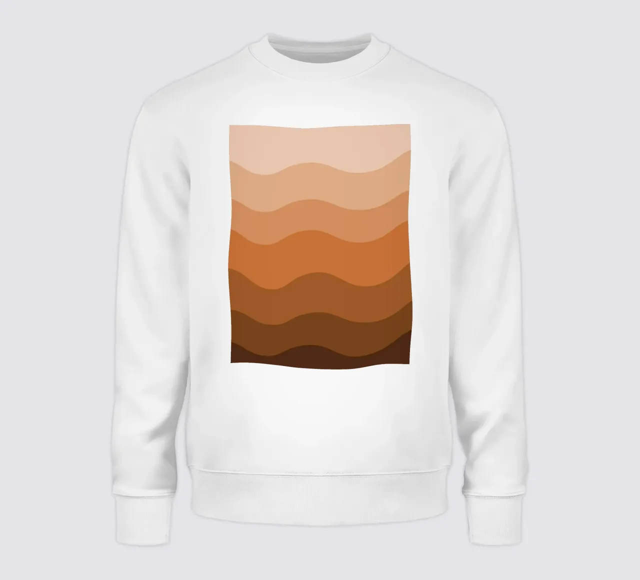 Brown gradient design Sweatshirt von baobabprintstore