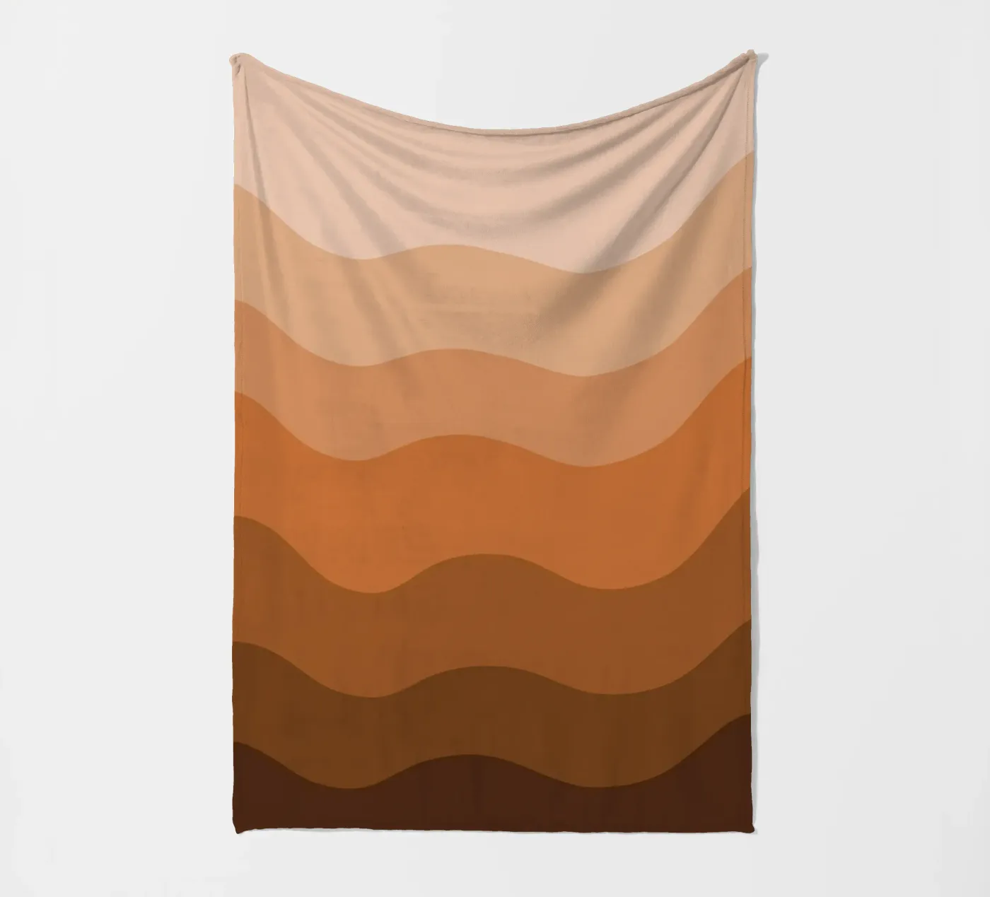 Brown gradient design coperta in pile da baobabprintstore