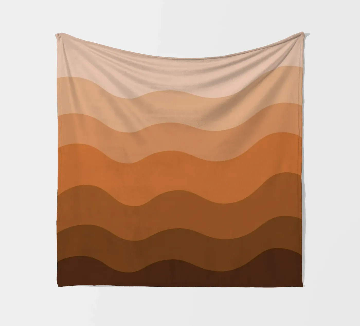 Brown gradient design coperta in pile da baobabprintstore