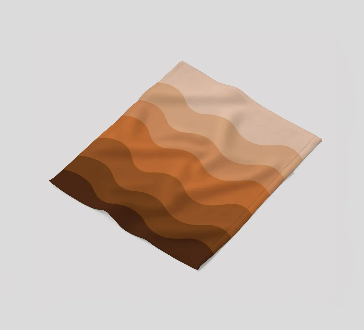 Brown gradient design coperta in pile da baobabprintstore