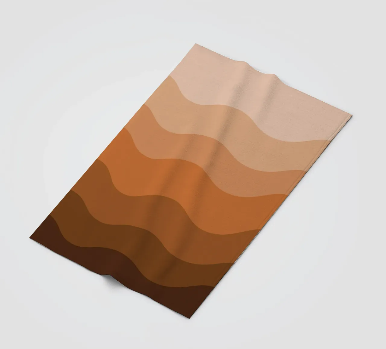 Brown gradient design coperta in pile da baobabprintstore