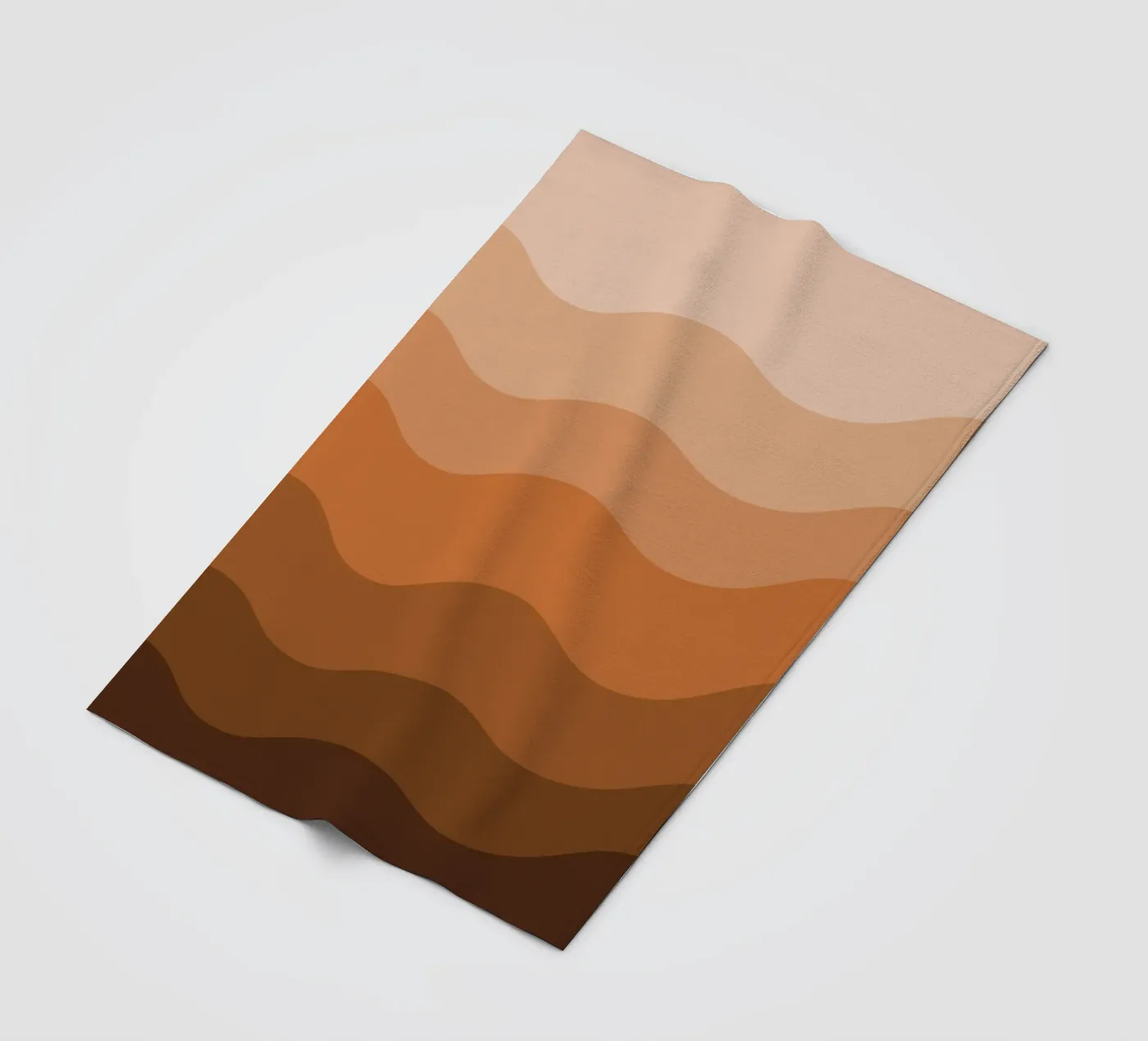 Brown gradient design coperta in pile da baobabprintstore