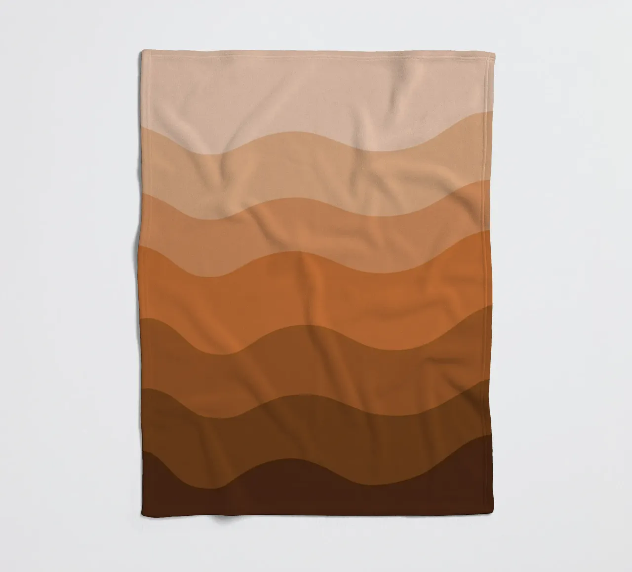 Brown gradient design coperta in pile da baobabprintstore