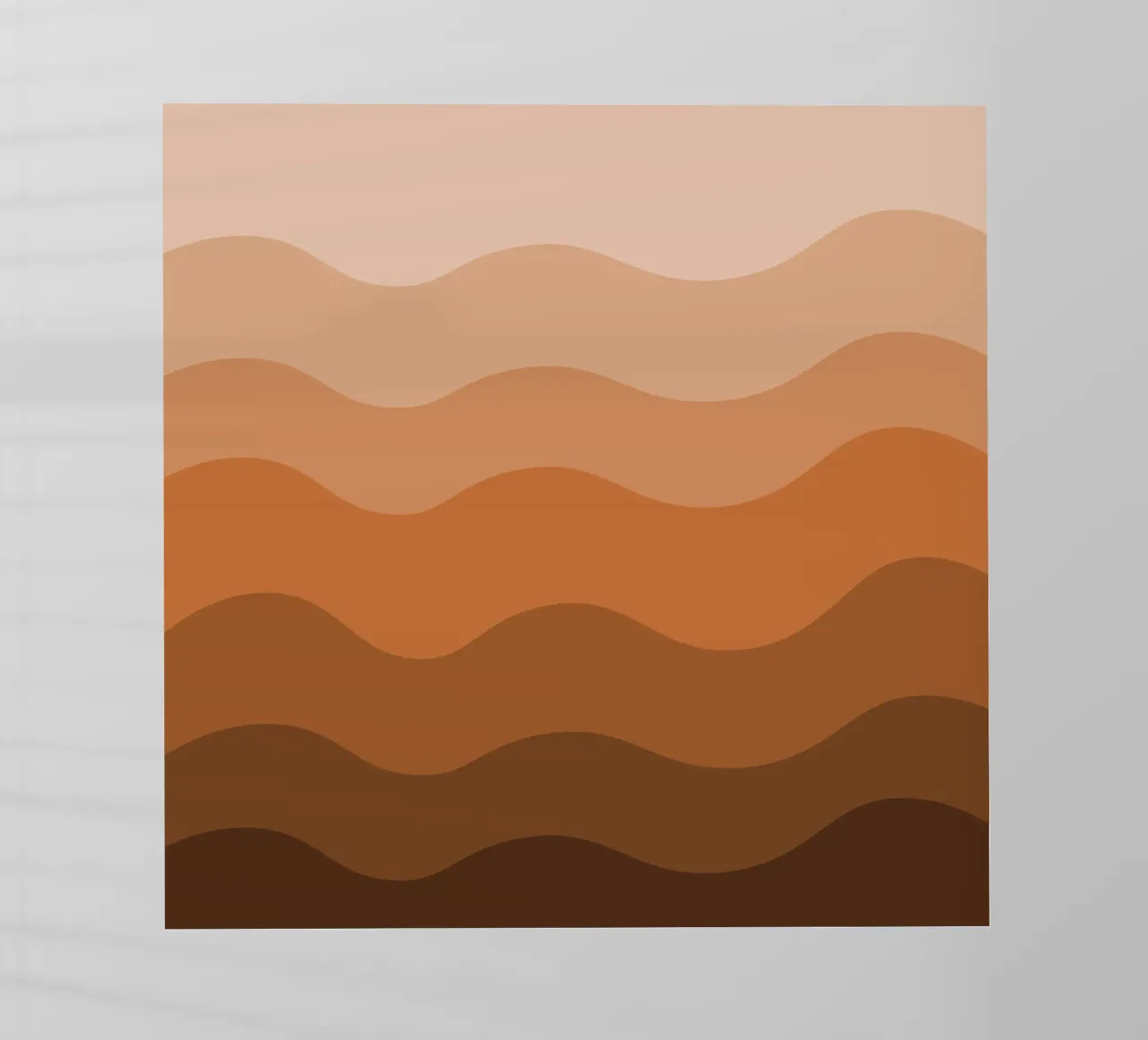 Brown gradient design pellicola backlit da baobabprintstore