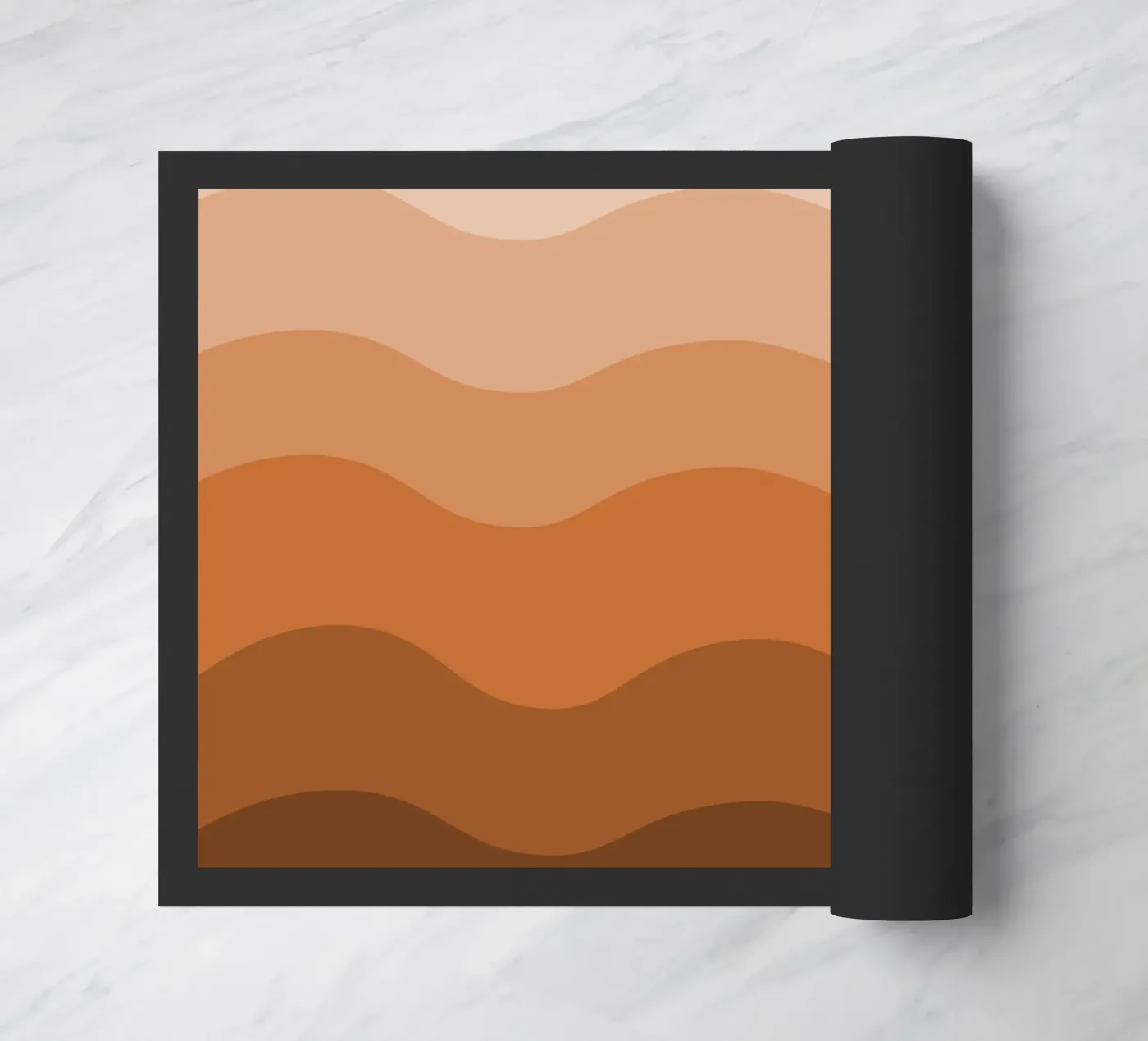 Brown gradient design doormat by baobabprintstore
