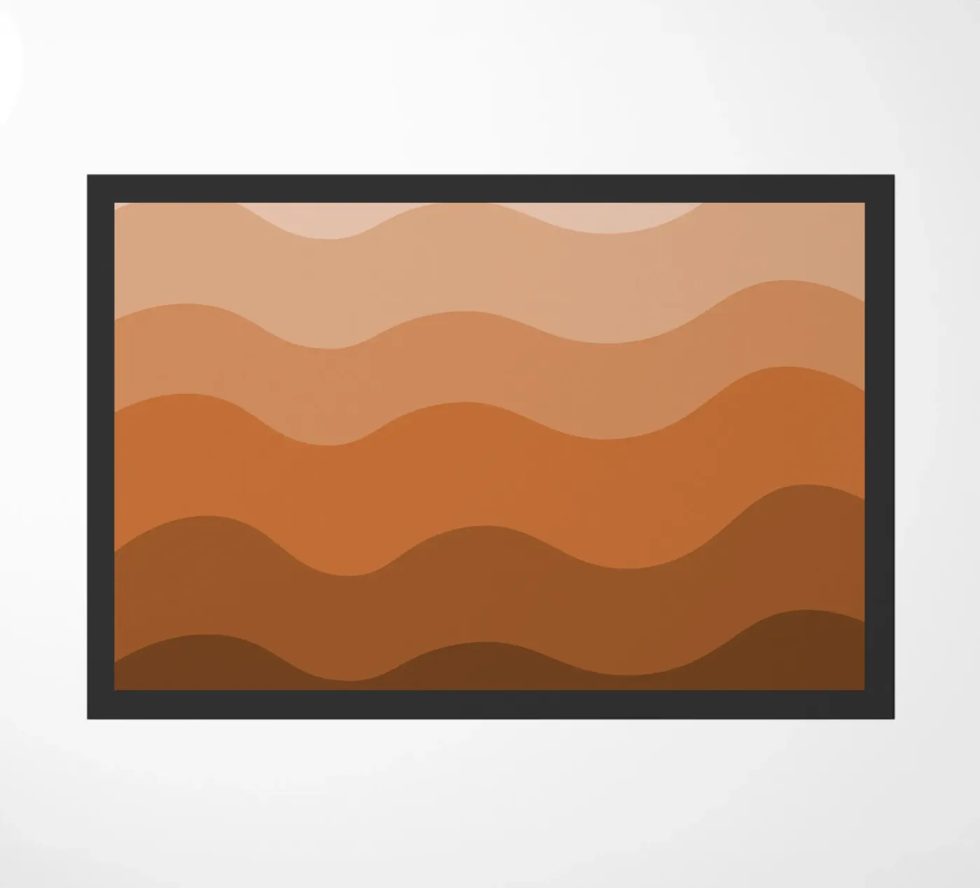 Brown gradient design doormat by baobabprintstore